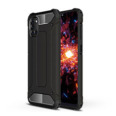 Coque Contour Silicone et Plastique Housse Etui Mat WL1 pour Samsung Galaxy A31 Noir