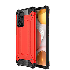 Coque Contour Silicone et Plastique Housse Etui Mat WL1 pour Samsung Galaxy A52 4G Rouge