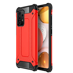 Coque Contour Silicone et Plastique Housse Etui Mat WL1 pour Samsung Galaxy A72 4G Rouge