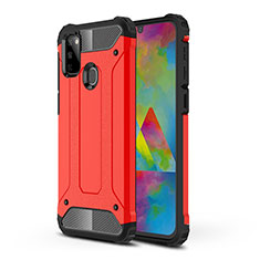 Coque Contour Silicone et Plastique Housse Etui Mat WL1 pour Samsung Galaxy M30s Rouge