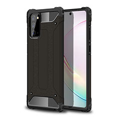 Coque Contour Silicone et Plastique Housse Etui Mat WL1 pour Samsung Galaxy Note 20 5G Noir