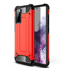 Coque Contour Silicone et Plastique Housse Etui Mat WL1 pour Samsung Galaxy S20 FE (2022) 5G Rouge