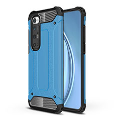 Coque Contour Silicone et Plastique Housse Etui Mat WL1 pour Xiaomi Mi 10S 5G Bleu