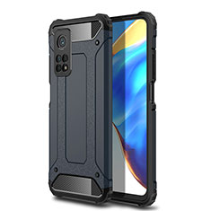 Coque Contour Silicone et Plastique Housse Etui Mat WL1 pour Xiaomi Mi 10T Pro 5G Bleu Royal