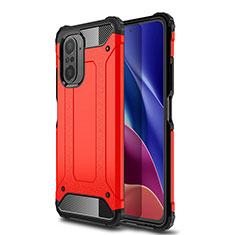 Coque Contour Silicone et Plastique Housse Etui Mat WL1 pour Xiaomi Mi 11X Pro 5G Rouge