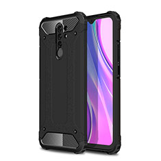 Coque Contour Silicone et Plastique Housse Etui Mat WL1 pour Xiaomi Poco M2 Noir