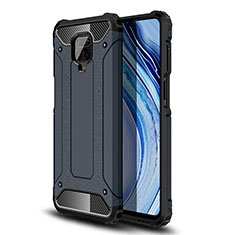 Coque Contour Silicone et Plastique Housse Etui Mat WL1 pour Xiaomi Poco M2 Pro Bleu Royal