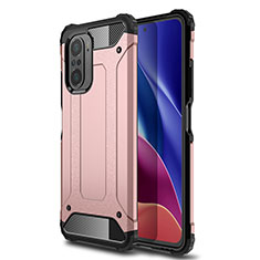 Coque Contour Silicone et Plastique Housse Etui Mat WL1 pour Xiaomi Redmi K40 Pro+ Plus 5G Or Rose