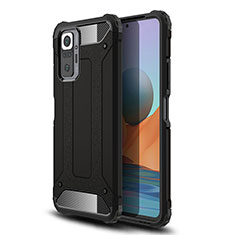 Coque Contour Silicone et Plastique Housse Etui Mat WL1 pour Xiaomi Redmi Note 10 Pro 4G Noir