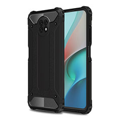 Coque Contour Silicone et Plastique Housse Etui Mat WL1 pour Xiaomi Redmi Note 9 5G Noir