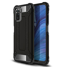 Coque Contour Silicone et Plastique Housse Etui Mat WL2 pour Xiaomi Redmi Note 10 4G Noir