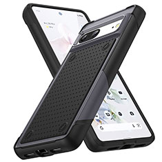 Coque Contour Silicone et Plastique Housse Etui Protection Integrale 360 Degres MQ1 pour Google Pixel 7 5G Gris Fonce