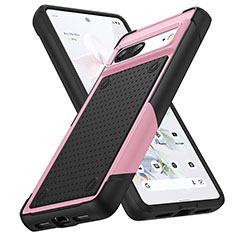 Coque Contour Silicone et Plastique Housse Etui Protection Integrale 360 Degres MQ1 pour Google Pixel 7 5G Rose