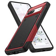 Coque Contour Silicone et Plastique Housse Etui Protection Integrale 360 Degres MQ1 pour Google Pixel 7 5G Rouge