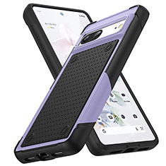 Coque Contour Silicone et Plastique Housse Etui Protection Integrale 360 Degres MQ1 pour Google Pixel 7 5G Violet