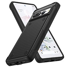 Coque Contour Silicone et Plastique Housse Etui Protection Integrale 360 Degres MQ1 pour Google Pixel 7 Pro 5G Noir