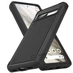 Coque Contour Silicone et Plastique Housse Etui Protection Integrale 360 Degres MQ1 pour Google Pixel 7a 5G Noir