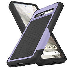 Coque Contour Silicone et Plastique Housse Etui Protection Integrale 360 Degres MQ1 pour Google Pixel 7a 5G Violet