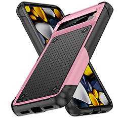 Coque Contour Silicone et Plastique Housse Etui Protection Integrale 360 Degres MQ1 pour Google Pixel 8 Pro 5G Rose