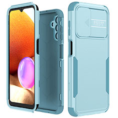 Coque Contour Silicone et Plastique Housse Etui Protection Integrale 360 Degres MQ1 pour Samsung Galaxy A04s Bleu Clair