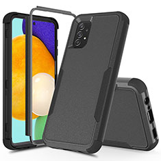 Coque Contour Silicone et Plastique Housse Etui Protection Integrale 360 Degres MQ1 pour Samsung Galaxy A52 4G Noir