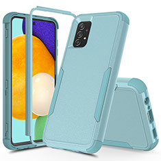 Coque Contour Silicone et Plastique Housse Etui Protection Integrale 360 Degres MQ1 pour Samsung Galaxy A52 5G Bleu Clair