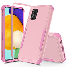 Coque Contour Silicone et Plastique Housse Etui Protection Integrale 360 Degres MQ1 pour Samsung Galaxy A52 5G Or Rose