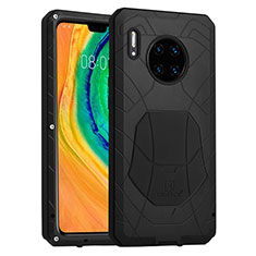 Coque Contour Silicone et Plastique Housse Etui Protection Integrale 360 Degres R01 pour Huawei Mate 30 Pro Noir