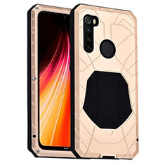 Coque Contour Silicone et Plastique Housse Etui Protection Integrale 360 Degres R01 pour Xiaomi Redmi Note 8T Or