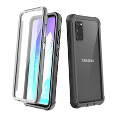Coque Contour Silicone et Plastique Housse Etui Protection Integrale 360 Degres U01 pour Samsung Galaxy S20 5G Noir