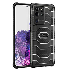 Coque Contour Silicone et Plastique Housse Etui Protection Integrale 360 Degres WL2 pour Samsung Galaxy S20 Ultra 5G Noir