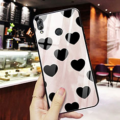 Coque Contour Silicone et Vitre Amour Coeur Miroir S03 pour Huawei Honor V10 Lite Rouge
