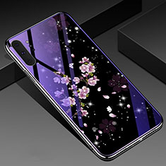 Coque Contour Silicone et Vitre Fleurs Miroir Etui Housse K01 pour Samsung Galaxy Note 10 Plus 5G Mixte