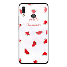 Coque Contour Silicone et Vitre Fruit Miroir Etui Housse pour Huawei Honor V10 Lite Rouge