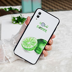 Coque Contour Silicone et Vitre Fruit Miroir pour Huawei Honor 10 Lite Vert