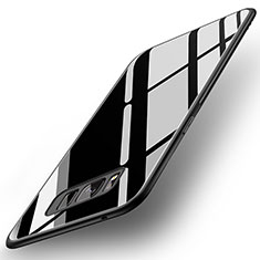Coque Contour Silicone et Vitre Miroir Housse Etui pour Samsung Galaxy S8 Noir