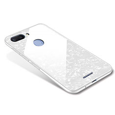 Coque Contour Silicone et Vitre Miroir Housse Etui pour Xiaomi Redmi 6 Blanc