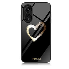 Coque Contour Silicone et Vitre Motif Fantaisie Miroir Etui Housse JM1 pour Huawei Honor X5 Plus Noir