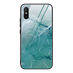 Coque Contour Silicone et Vitre Motif Fantaisie Miroir Etui Housse JM1 pour Xiaomi Redmi 9A Vert