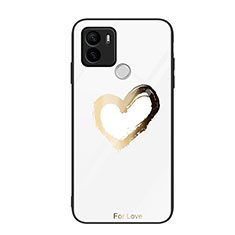 Coque Contour Silicone et Vitre Motif Fantaisie Miroir Etui Housse JM1 pour Xiaomi Redmi A1 Plus Or