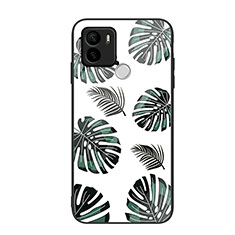 Coque Contour Silicone et Vitre Motif Fantaisie Miroir Etui Housse JM1 pour Xiaomi Redmi A1 Plus Vert Nuit