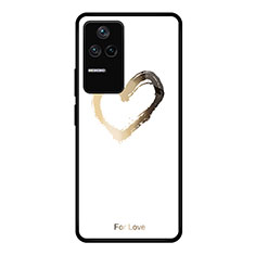 Coque Contour Silicone et Vitre Motif Fantaisie Miroir Etui Housse JM1 pour Xiaomi Redmi K40S 5G Or