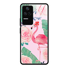 Coque Contour Silicone et Vitre Motif Fantaisie Miroir Etui Housse JM1 pour Xiaomi Redmi K40S 5G Rose