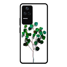 Coque Contour Silicone et Vitre Motif Fantaisie Miroir Etui Housse JM1 pour Xiaomi Redmi K40S 5G Vert