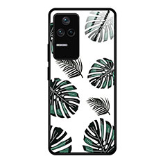 Coque Contour Silicone et Vitre Motif Fantaisie Miroir Etui Housse JM1 pour Xiaomi Redmi K40S 5G Vert Nuit