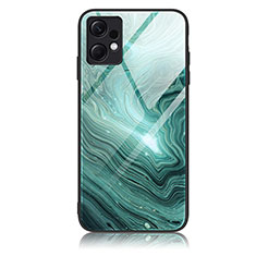 Coque Contour Silicone et Vitre Motif Fantaisie Miroir Etui Housse JM1 pour Xiaomi Redmi Note 12 4G Vert