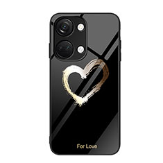 Coque Contour Silicone et Vitre Motif Fantaisie Miroir Etui Housse JM2 pour OnePlus Nord 3 5G Noir