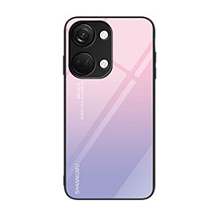 Coque Contour Silicone et Vitre Motif Fantaisie Miroir Etui Housse JM2 pour OnePlus Nord 3 5G Violet Clair