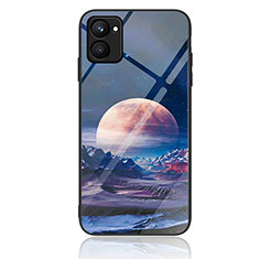 Coque Contour Silicone et Vitre Motif Fantaisie Miroir Etui Housse JM2 pour Realme C33 (2023) Bleu