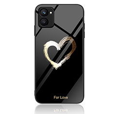 Coque Contour Silicone et Vitre Motif Fantaisie Miroir Etui Housse JM2 pour Realme C33 (2023) Noir